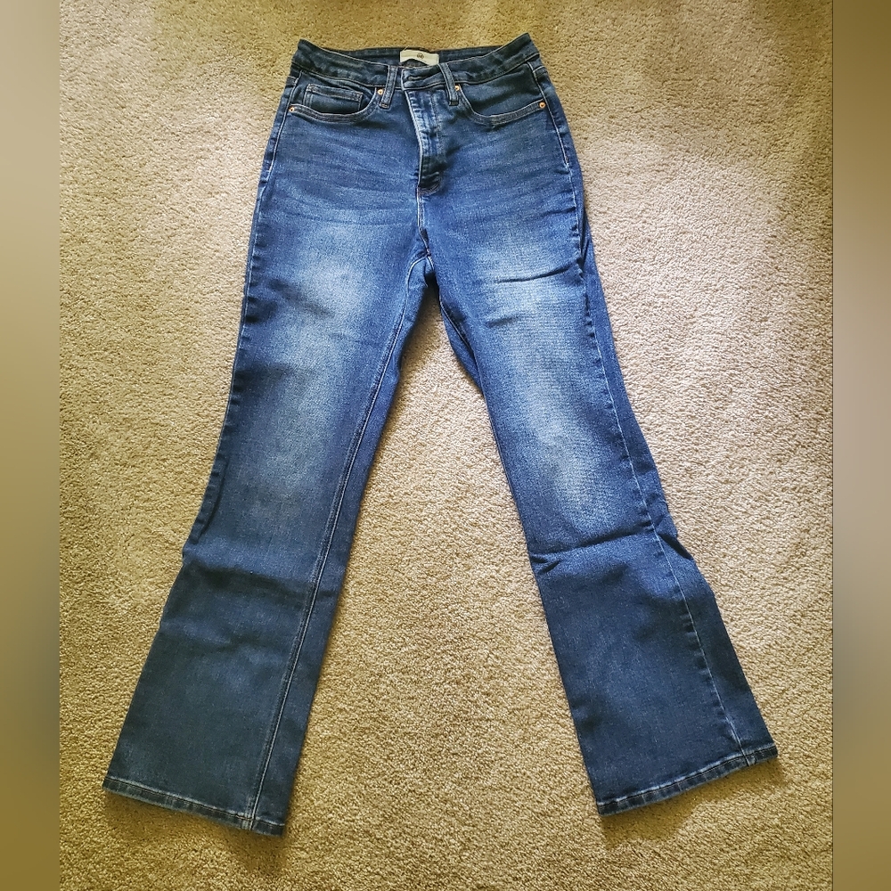RFM Stretchy High Rise Bootcut Denim Jeans, Size 9